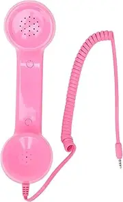 Retro Telephone Handset, Handheld Mobile Phone Receiver Mic Microphone Speaker, Radiation Proof Handset Receivers Headphones for Mobile Phones Cell Phone Smartphone