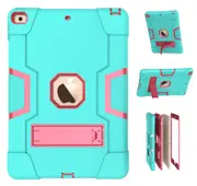 MCC Stylish Shockproof iPad 10.2 2021 9th Gen Case Cover Kids Apple iPad9 [Light Blue+Magenta]