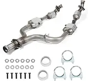 Front Left and Right Catalytic Converter Compatible with 1999-2004 Ford Mustang 3.8L,2004 Ford Mustang 3.9L Base Convertible/Coupe 2-Door (EPA Compliant),Replace#642942,50529,30348