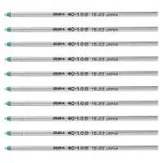 ZEBRA oil-based ballpoint pen refills Charbo 4C-1.0 lead green 10 pieces B-R4C10
