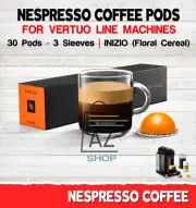 Nespresso Coffee INIZIO Vertuoline 30 Pods 3 Sleeves Floral Cereal DISCONTINUED!