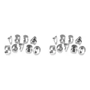 2 x 9pc Wiltshire Number Shaped Cookie/Biscuit Personalised Bakeware Cutters