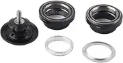34mm Bike Headset Aluminum Alloy Construction, CNC Machining, 28.6mm Straight Steerer Fork Bearing, Easy Install, Bike Replacement Part, Suitable for 34mm Bike Frame Tube,