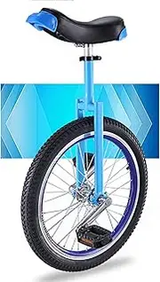 Adjustable Kids Unicycle 20 Inch Balance Exercise Fun Bike Cycle Fitness, for Children from 13-18 Years Old, Comfortable Seat & Skidproof Wheel Durable TDF