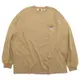 BEN DAVIS - 0780038-10 BIG POCKET L/S TEE 口袋 薄長T (卡其色) 化學原宿