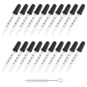 20Pcs 1Ml Glass Liquid Droppers, Eye Dropper Pipettes with Black Suction6907