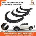 G42 Black 6" Bolted Fender Flare Arch for Nissan Navara Np300 D23 21-23 4 DOORS