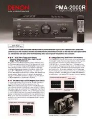 Denon PMA-2000R Amplifier Owners Manual