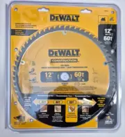 DEWALT DW3126 12" 60 Tooth ATB Thin Kerf Crosscutting Miter Saw Blade