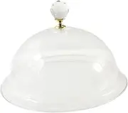 STARTIST Acrylic Food Cover Protection Multifunction Heat Resistant Dustproof Clear Insulated Lid for Home Dining Table Picnic Kitchen, 26cmx26cmx15cm