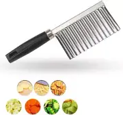 Crinkle Cutter Knife Stainless Steel Cutting Tool for Potato Carrot Chip