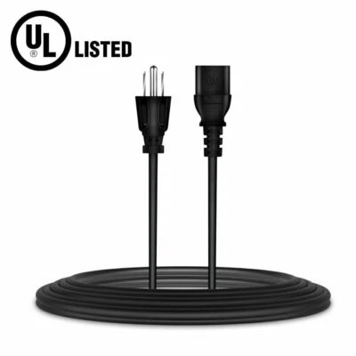 6ft UL Listed AC Power Cord for Marshall Fender AMP Amplifier Guitar Cable Lead