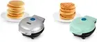 Mini Griddle and Waffle Maker Bundle - Make Individual Pancakes, Cookies, Eggs,