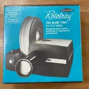 Sawyer's Rototray Rotary Projector Slide Tray 100 2x2 NIB SEALED