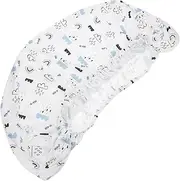ANDRESLAD Sheet Bassinet Sheet Soft Washable Cradle Cover for Oval Mattresses Elastic Design Breathable Skin Friendly for Print
