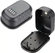 Storage Lock Box Removable Waterproof Cover Combination Lockbox Portable 4 Digit