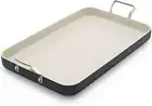 Greenpan 18" X 11" Double Burner Griddle Pan, Hard Anodized Healthy Ceramic Nons