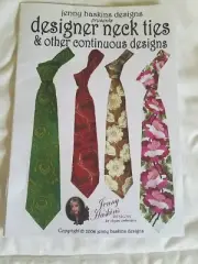 JENNY HASKINGS MACHINE EMBROIDERY DESIGNS CONTINUOUS DESIGNS, Designer Neck Ties
