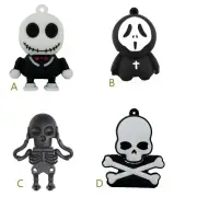32GB 64GB Cartoon USB Flash Drive Halloween Skull Ghost Skeleton Memory Stick
