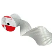 4” X 30ft silver curling wired ribbon by celebrate￼it