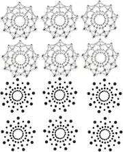 [CurcKua] Pasties Pack Rhinestone Pasties Pasties Nipple Covers Nipple Covers Nipple Covers 6 Pairs Crystal Rhinestone Pasties Breast Stickers, Reusable Self-Adhesive Glitter Nipple Pasties for Women Role Play
