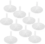 CORHAD 10pcs CD Storage Bin - Dvd Rack Holder - Plastic Dvd Storage Container Case - Portable Car CD Holder for Travel