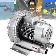 0.16HP-1.48HP(120W-1100W) Regenerative Blower,Industrial Vacuum Pump for Air Blowing Or Suction,Sewage Aeration Vortex Blower,Single Phase,Low Noise(180W/0.24HP)