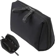 Small Cosmetic Bag Mini Portable Makeup Bag,1PC Small Makeup Bag for Purse,Travel Makeup Bag,Large Capacity Portable Cosmetic Bag,Large Capacity Travel Cosmetic Bag,Small Cosmetic Bag for Women,Black