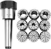 10Pcs ER32 Spring Collets Set 2/4/6/8/10/12/16/18/20Mm + MT3 M12 ER32 Collet Chuck Morse Taper Holder