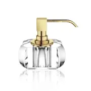 DECOR WALTHER KR SSP KRISTALL Soap Dispenser- Clear and Gold
