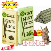 Catnip Cat Sticks Dried Natural Matatabi Silvervine Chew Toy Teeth Cleaning USNE