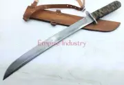 24'' Handmade Sword High Carbon Steel Blade With Sheath Full Tang Sword