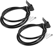 HANABASS 2Pcs Portable Dual Head Bike Pump Adapter for and Air Pump Hose Extender for Bicycle Tire Inflation Versatile Accessories for Inflation