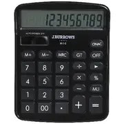 J.Burrows 12 Digit Tax Desktop Calculator Black