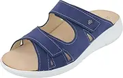 [Finn Comfort] Palau Women's Mules Blue Royal Nubuck Leather