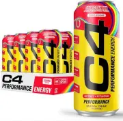 (12 Pack) Cellucor C4 Zero Sugar Sport Energy Drink, Cosmic Rainbow, 16 Fl Oz