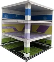 EHJRE 1:64 Scale Parking Lot Vehicle Garage Display Case for Diecast Car Diorama