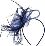 [Yardenfun] Mesh Tea Party Hat Women Hat Hair Clip Blush Cream Hats for Weddings Charming Hat Tea Party Headdress Styling Accessories Panama Hat for Women Head Artificial Black