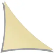 AMGO Canopies 18'x18'x25.5' Right Triangle Shade Sail Adjustable Tilt Beige