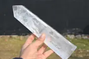 2.40LB Natural Clear Quartz Obelisk Quartz Crystal Point Wand Tower Healing