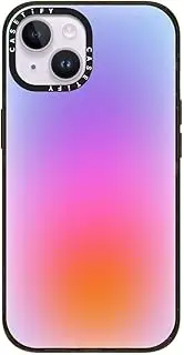 CASETiFY Impact iPhone 14 Case [4X Military Grade Drop Tested / 8.2ft Drop Protection/Compatible with Magsafe] - Color Cloud: A New Thing is On The Way - by Jessica Poundstone - Glossy Black