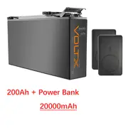 VoltX 12V Lithium Battery Slim 200Ah LiFePO4 Recharge Replace SLA AGM Slimline Power