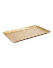 [Madras Link] Alma Beaten Rectangular Tray 50x30.5x2.5cm in Gold