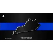 Kentucky Thin Blue Line Novelty Metal Key Chain KC-8899