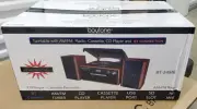 Boytone BT-24MB Bluetooth Record Player Turntable with AM/FM