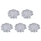 100Pcs Reusable Glow In The Dark Pebbles for Outdoor Landscaping (White)