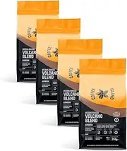Coffee Island Espresso Volcano Blend with Dark Roast (Minced) (4 x 250g)