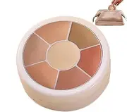Cream Foundation Palette, Foundation Palette Concealer Set, Makeup Concealer Highlighter, Cream Face Palette, Color Correcting Concealer for Highlighting & Contouring