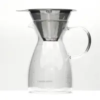 在飛比找momo購物網優惠-【CAFEDE KONA】雙層不鏽鋼濾杯壺組-1-4cup(