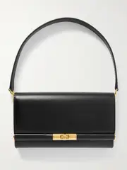 [Dolce & Gabbana] Dolce & Gabbana - Marlene Leather Shoulder Bag - Black - One size One size Black